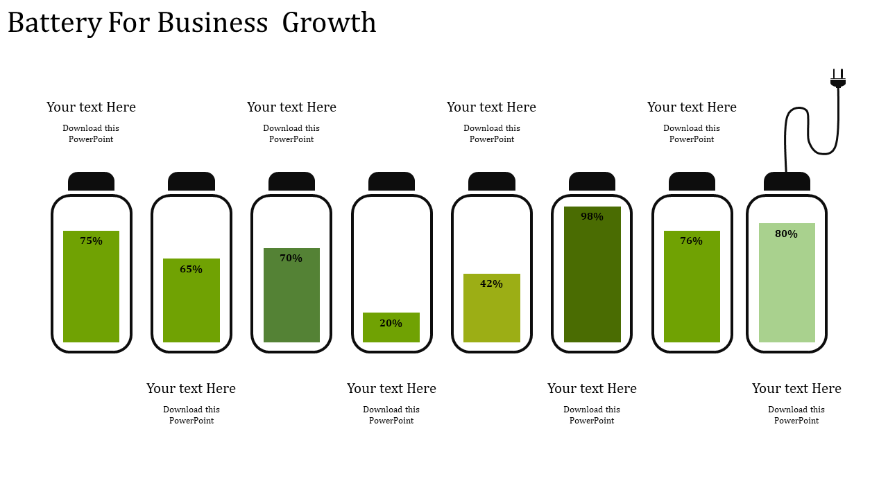 business strategy template-Battery For Business Growth-8-green